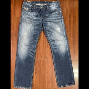 Diesel WAYKEE Regular Straight Jeans Men's Size 33X30 Medium Wash